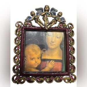 JAY STRONGWATER 3 ANGEL’s FRAME. SWAROVSKI CRYSTAL & ENAMEL